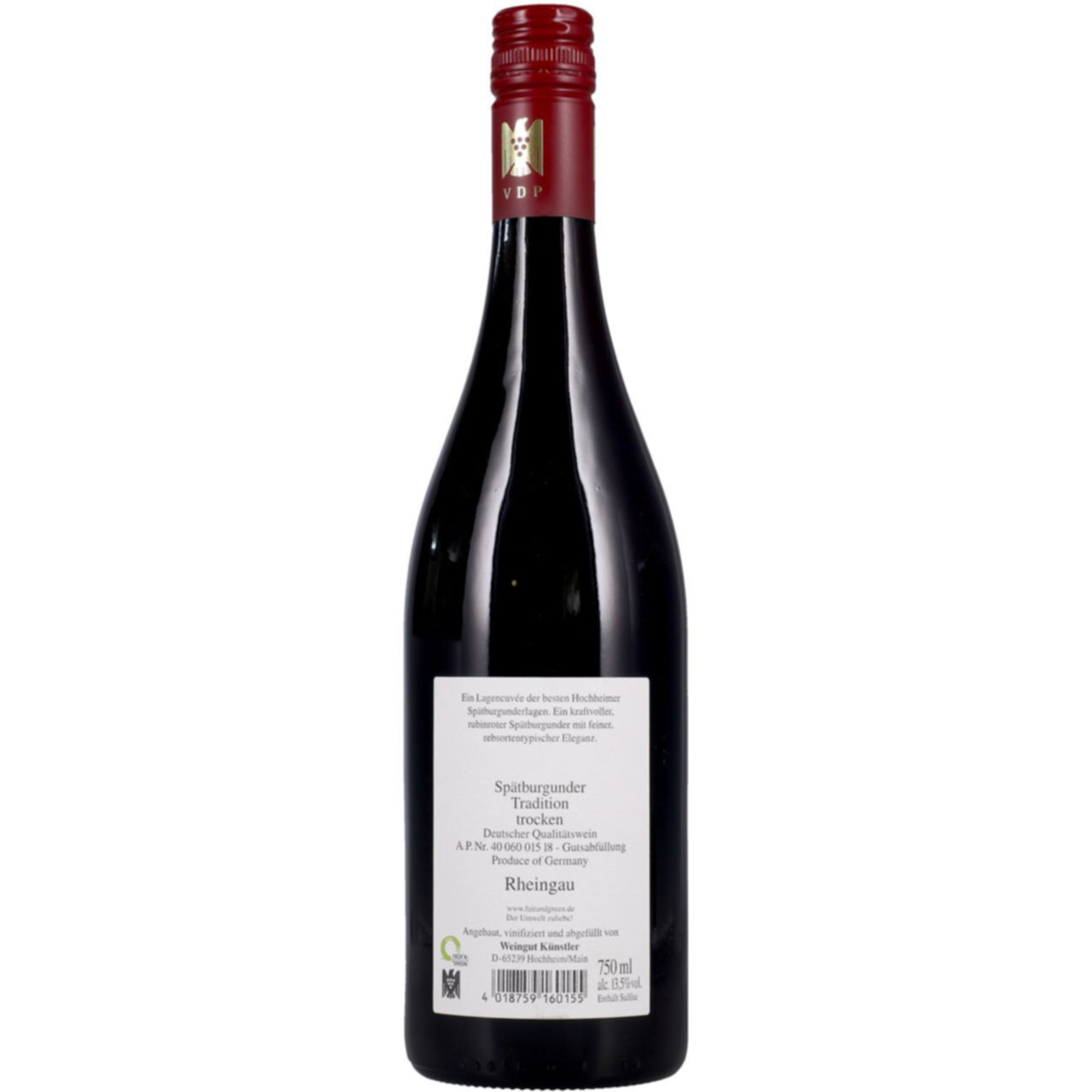 Spätburgunder Tradition Weingut Künstler -75cl