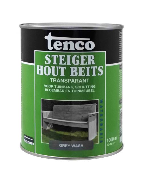 Tenco Steigerhoutbeits - Tuinbeits - 1 l Grey Wash Transparant