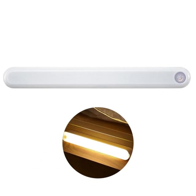 26 cm genopladelig bevægelsessensor LED-natlys Magnetisk lysbjælke Gult lys