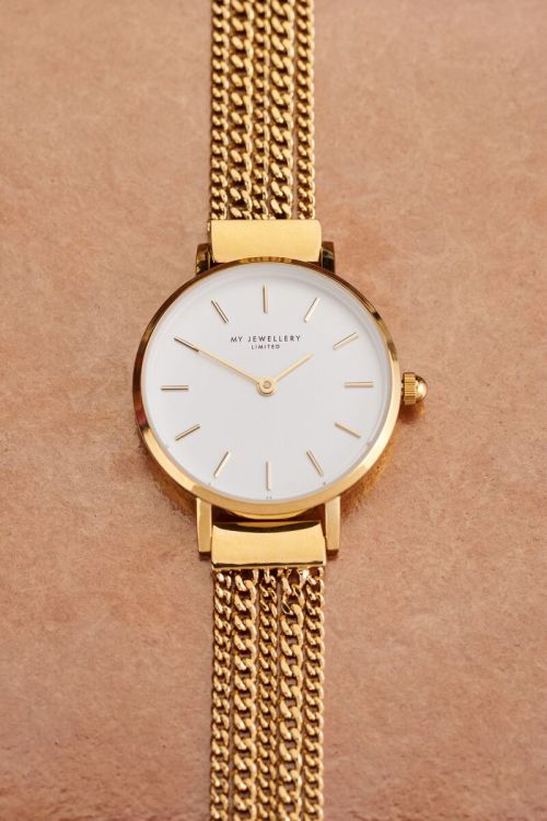 Horloge met losse schakelkettingen