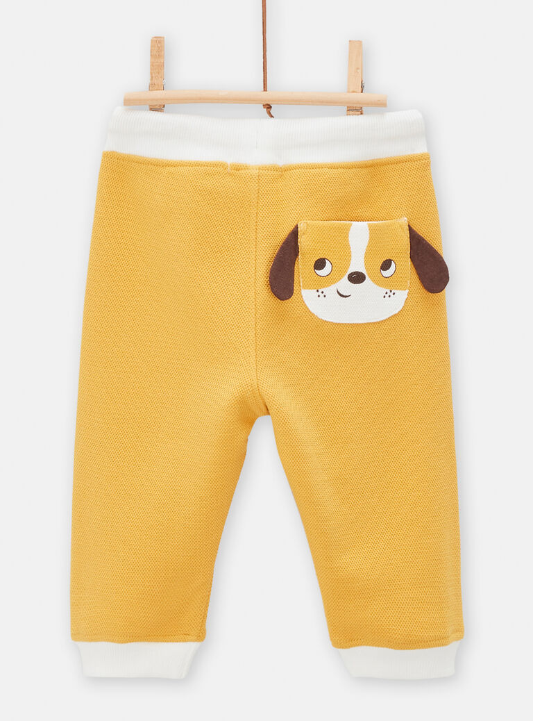 Jogging jaune à motif chien pour bébé garçon