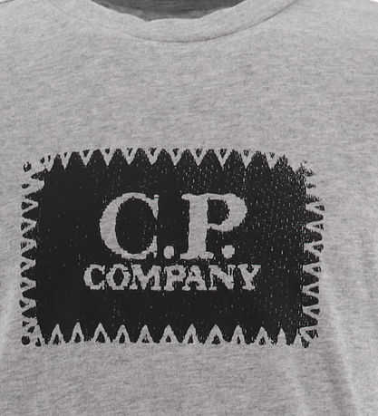 C.P. Company T-shirt - Gråmeleret m. Sort