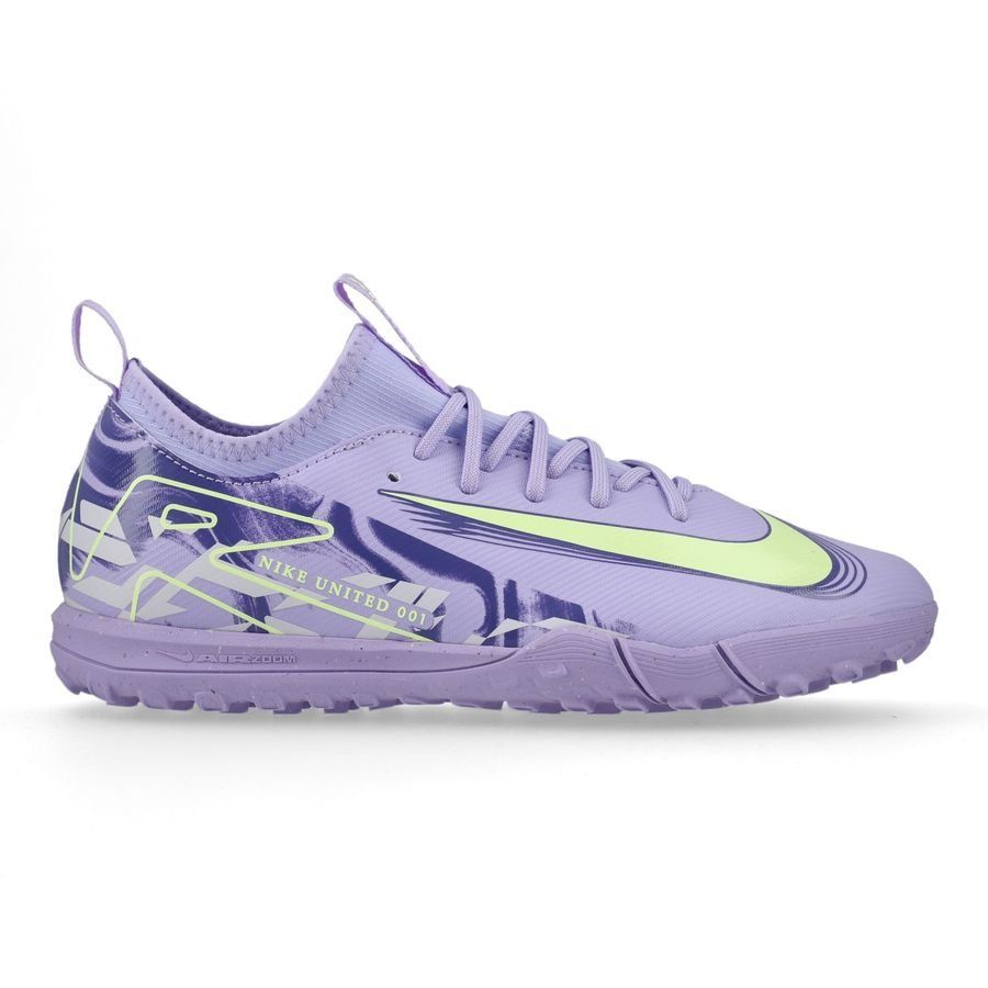 Nike Air Zoom Mercurial Vapor 16 Academy TF United - Purple Agate/Jaune Fluo Enfant