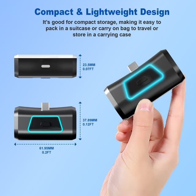 PS5 Playstation 5 Control 2000mAh PowerBank eksternt batteri