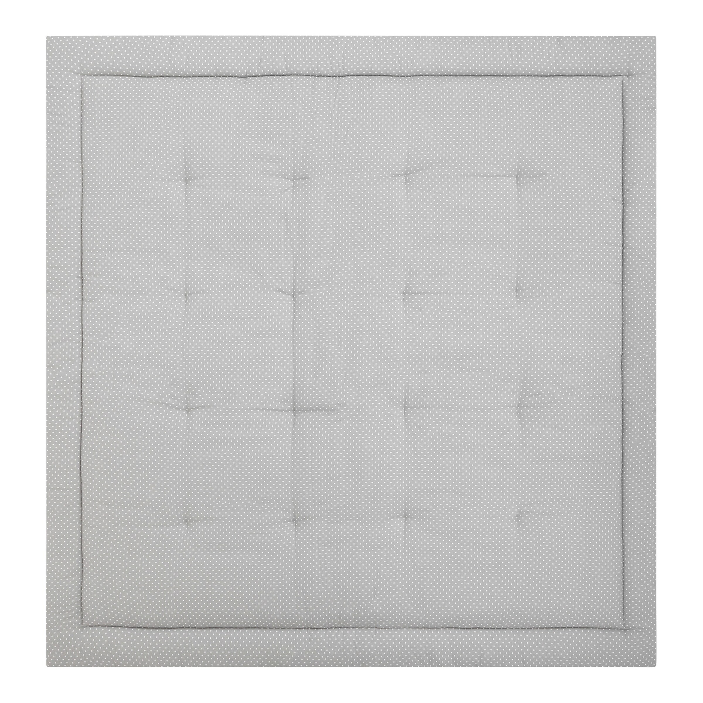 emma & noah Krabbeldecke Patchwork 200x200 cm Essential Grau