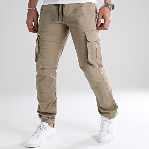 Pantalon Cargo Regular Fit 0107 Beige