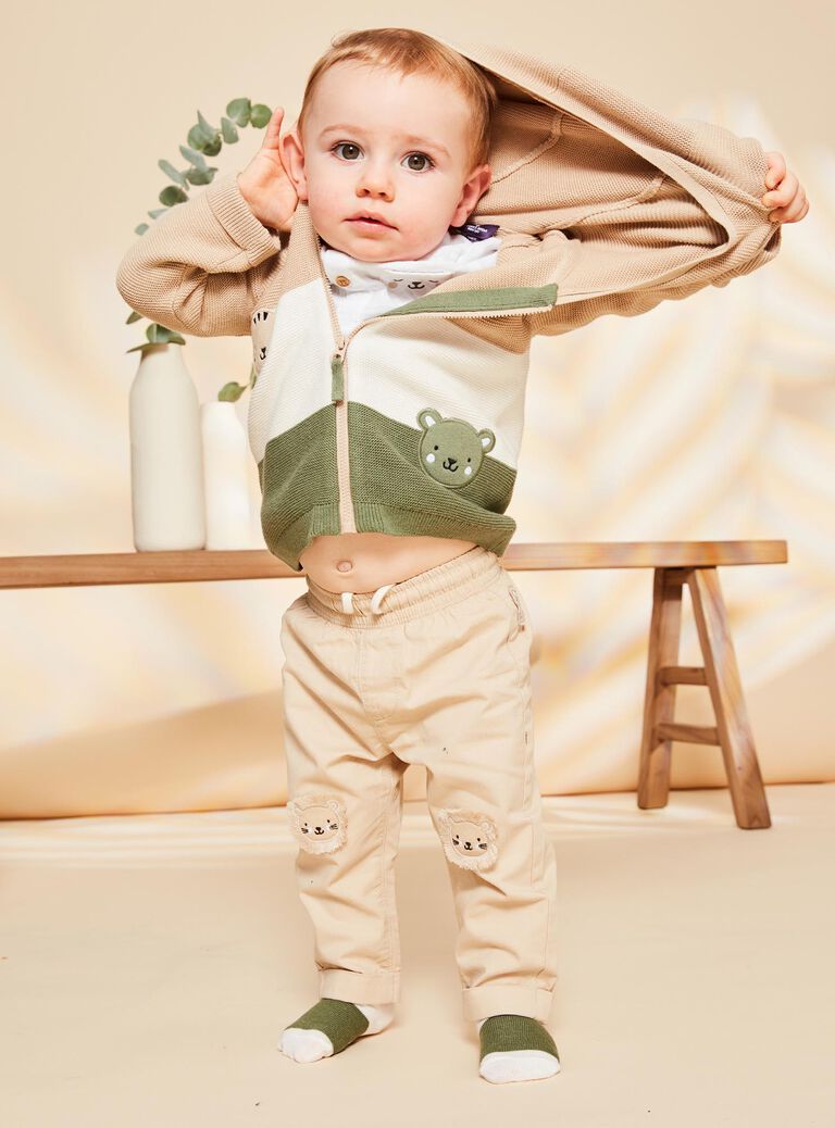 Pantalon beige clair en twill