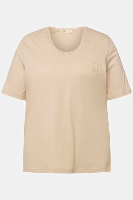 T-Shirt, PURE, V-Ausschnitt, Halbarm, Biobaumwolle