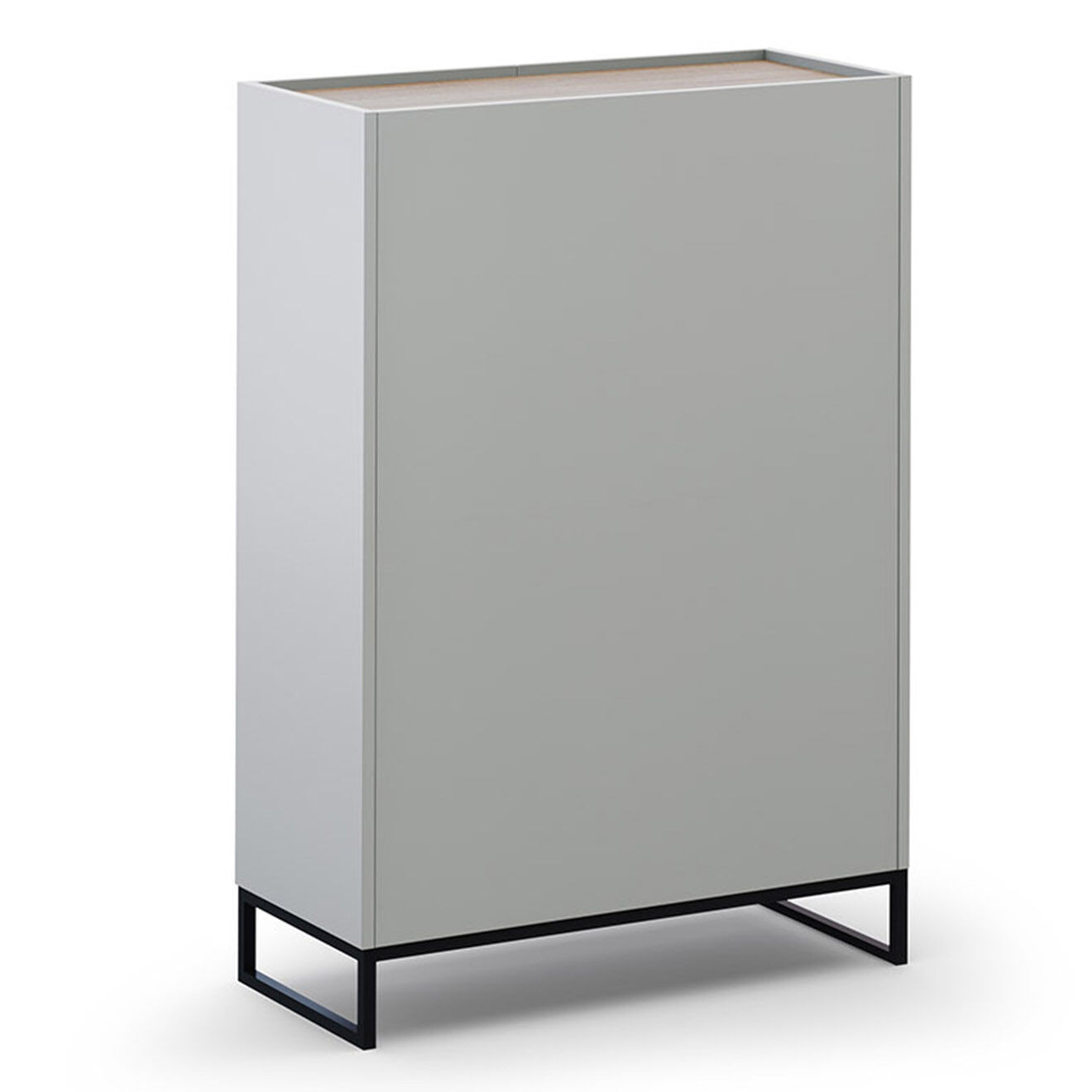 Windsor & Co Bibliothèque Helene chêne naturel/gris clair - 90x40x130 cm