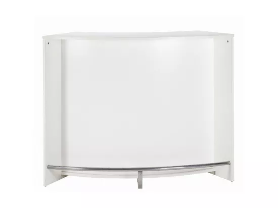 Meuble Bar, Meuble Comptoir Blanc 135 cm - Coloris: Blanc