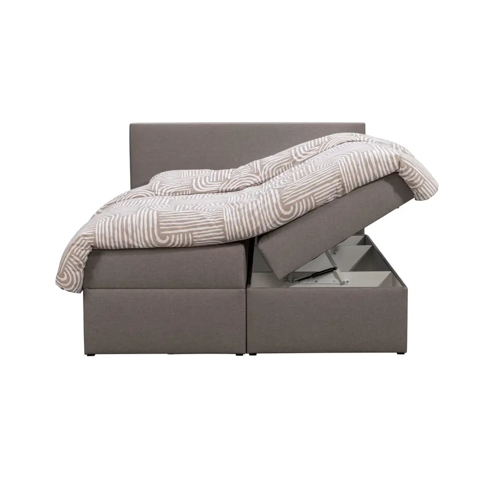 Boxcombinatie met opbergruimte Orebro 6-delig - taupe - 180x200 cm
