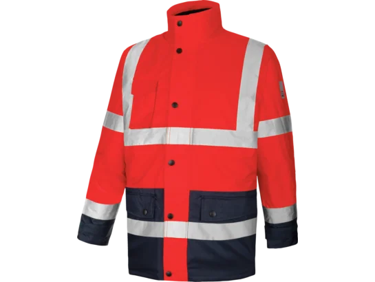 Parka de travail LUMEN 4 en 1 Rouge/Marine
