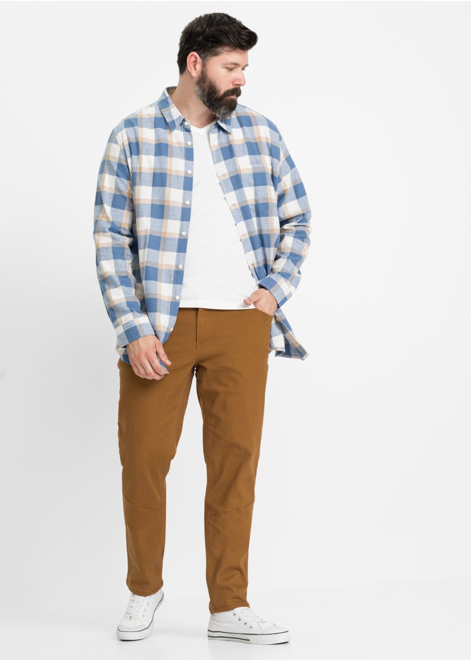 Chemise manches longues en flanelle