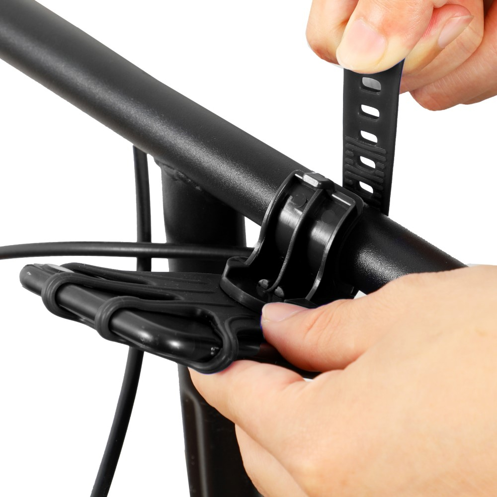 Universal Fahrrad Bike Velo Silikon Halterung 360° Drehbar Handy / Smartphone (4