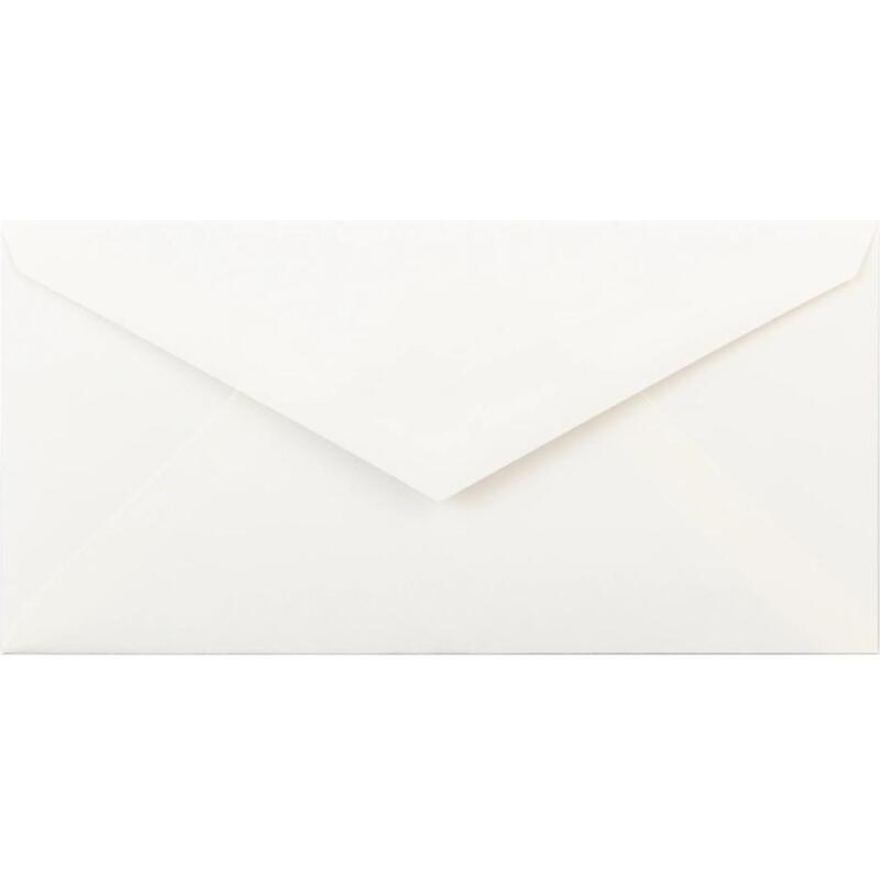 25 enveloppes DL (110x220mm) Vergé de France doublées gommées