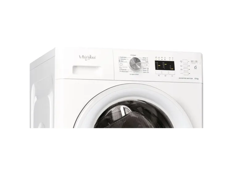 Whirlpool FFL 6238 W EE - Vaskemaskine - bredde: 59.5 cm - dybde: 57.5 cm - højde: 84.5 cm - frontbetjening - 52 liter - 6 kg - 1200 rpm - hvid