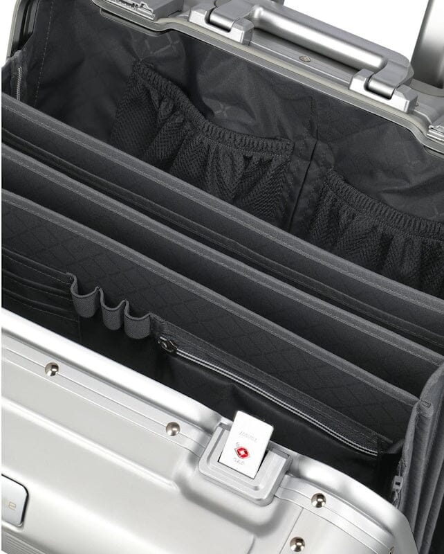 Travelite Next 4W Business Trolley Aluminium Silver