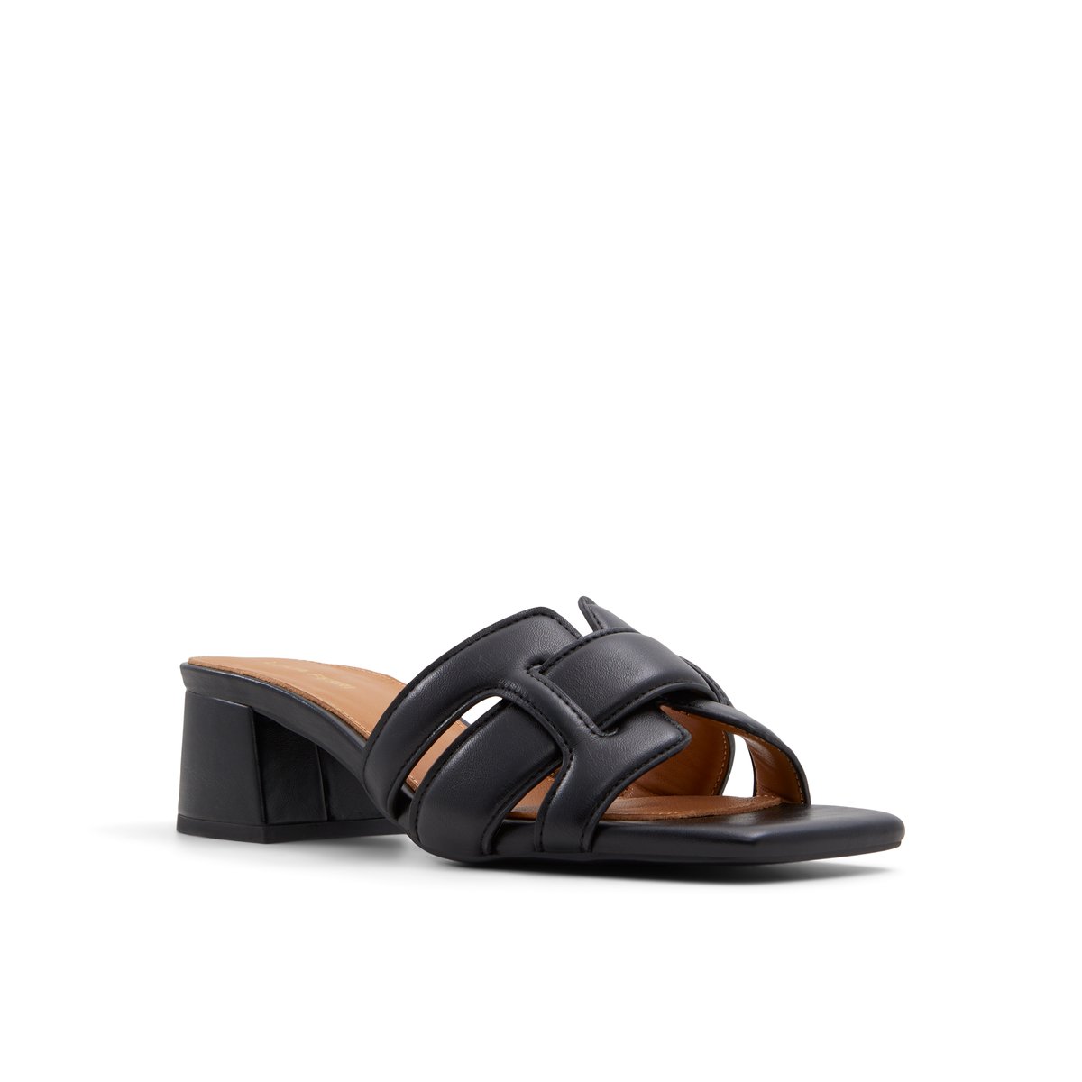 LUCA FERRI-Umiratlan-Mules Sandales - Talon bloc - Noir