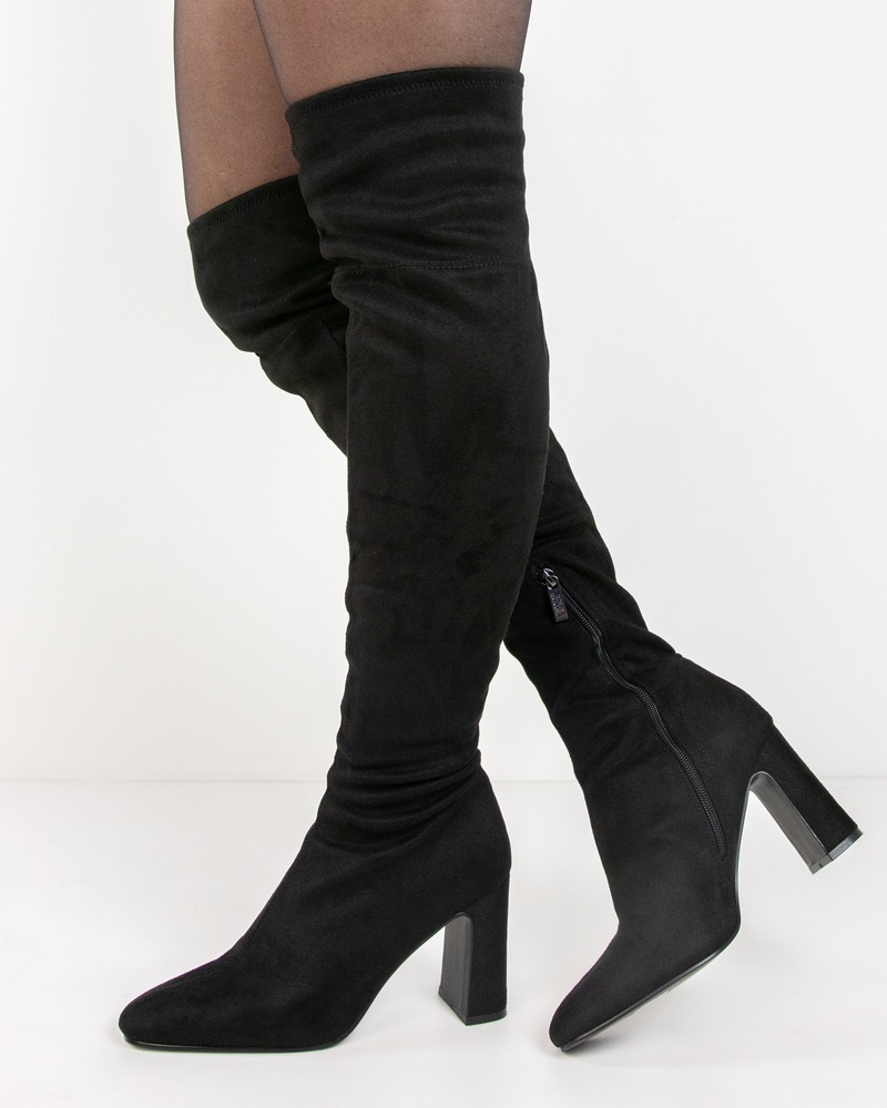 Steve Madden Sommerville Overknee laarzen  - zwart