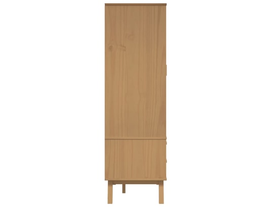 VIDAXL - Armoire Garde-robe olden blanc et marron 76,5x53x172 cm bois massif...