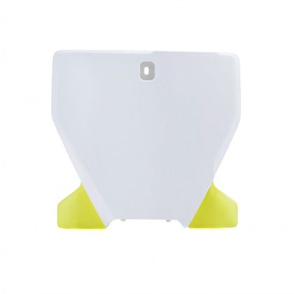 Plaque avant Acerbis BLANC/JAUNE - Blanc / Jaune