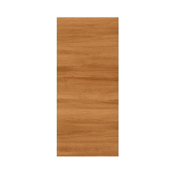 Panneau de finition haut Goodhome Chia décor chêne fumé H. 72 cm x l. 32 cm x Ep. 18 mm