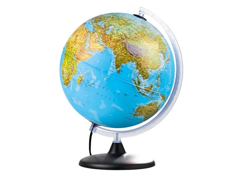 Verlichte wereldbol
