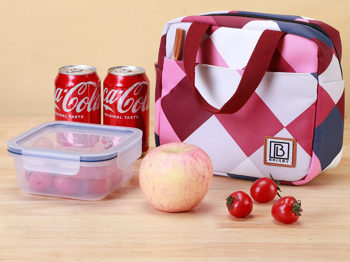 Brisby 4-laags geïsoleerde 4 liter koeltas - Blok Rose
