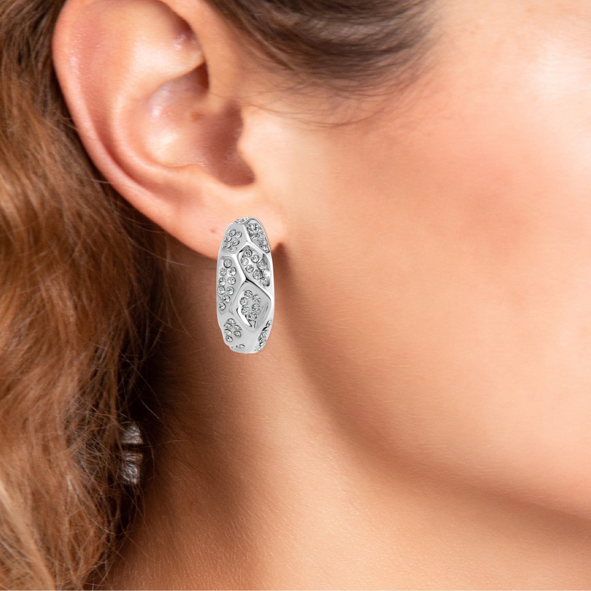 Boucles d'oreilles SC Crystal ornées de Cristaux scintillants