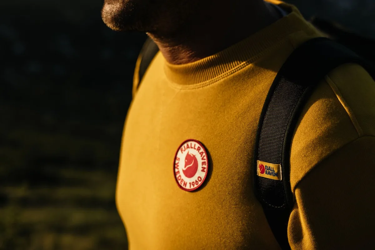 Fjällräven Men's 1960 Logo Badge Sweater Grey-Melange