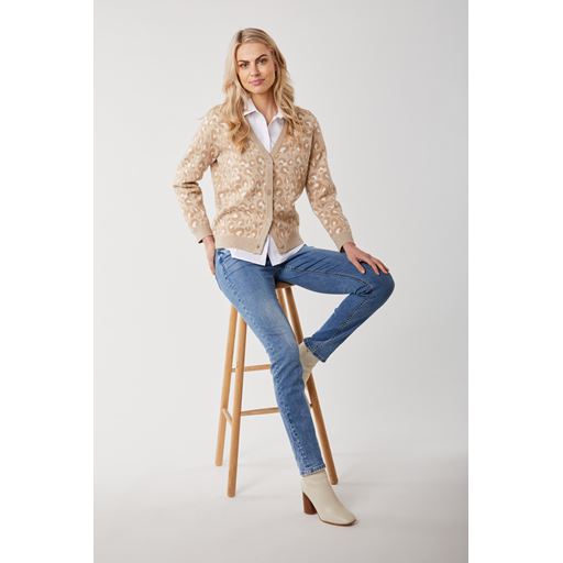 Micha Leo Cardigan, Beige/Camel, S
