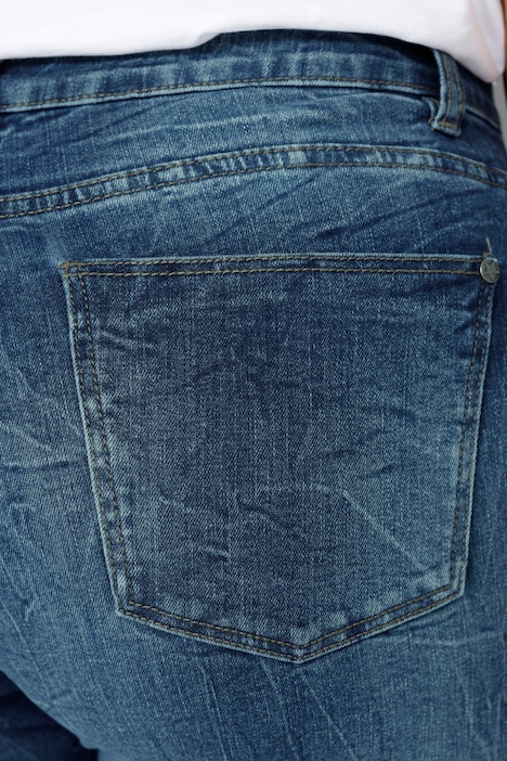 7/8-Jeans, Slim Fit, Patches, 5-Pocket