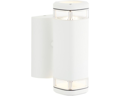 Buitenwandlamp, 2-lichts, omhoog/omlaag, wit
