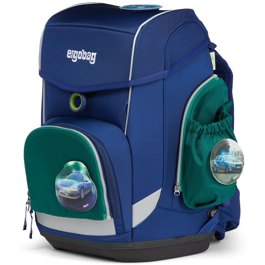 Ergobag Zubehör PackCuboCubo LightWide Fluo - Seitentaschen Zip-Set 3tlg. dunkelgrün