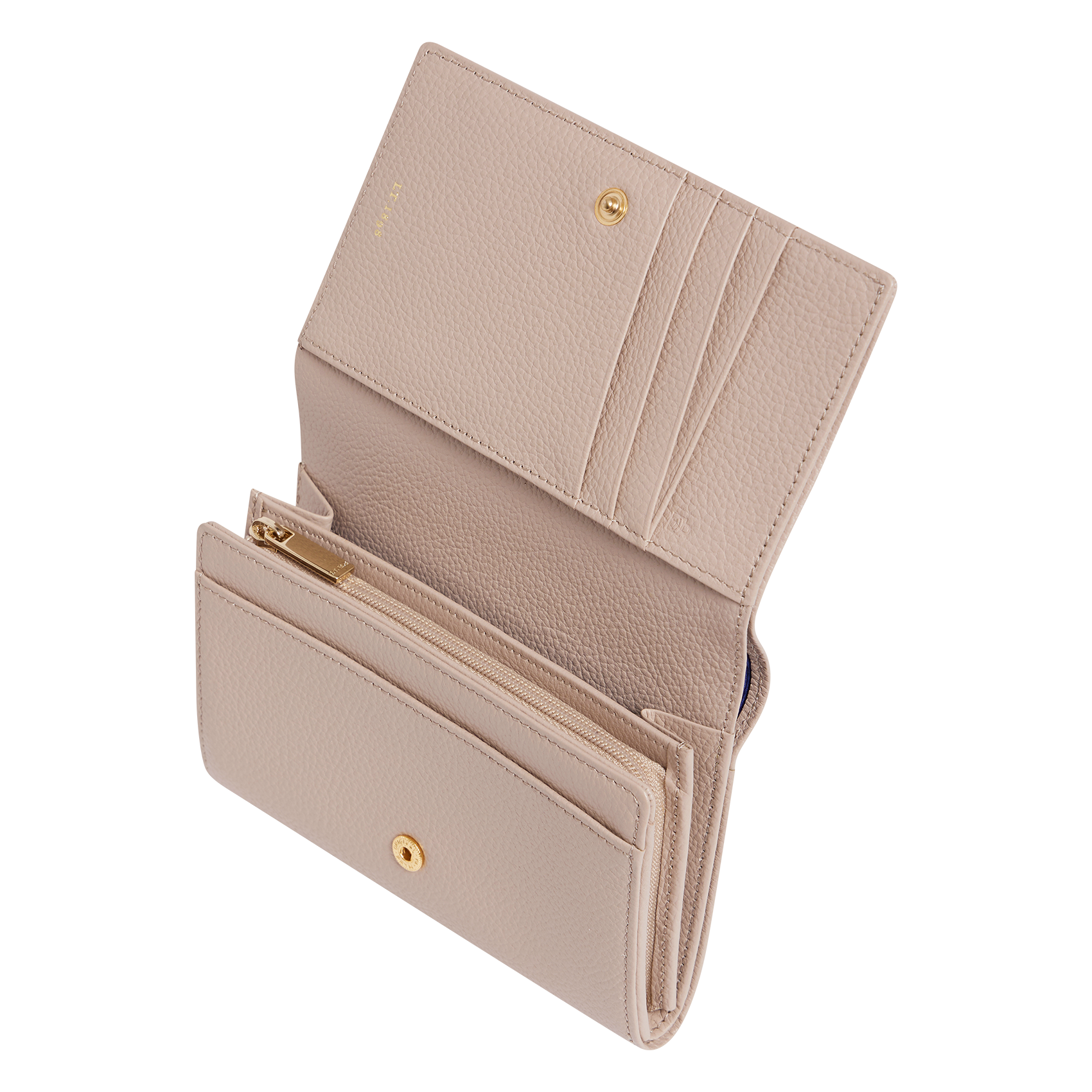 EMILIE - Portefeuille en cuir | Beige