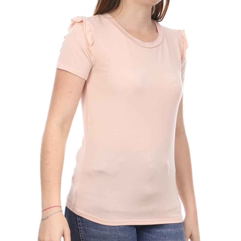 Teddy Smith T-shirt Rose Femme Teddy Smith Tolan