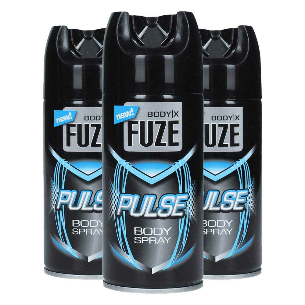 3x Body-X Fuze Deospray Pulse150 ml