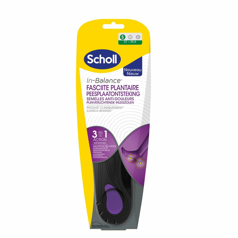 Scholl Balance Inlegzolen Peesplaatontsteking Small (maat 37-39,5)1 paar