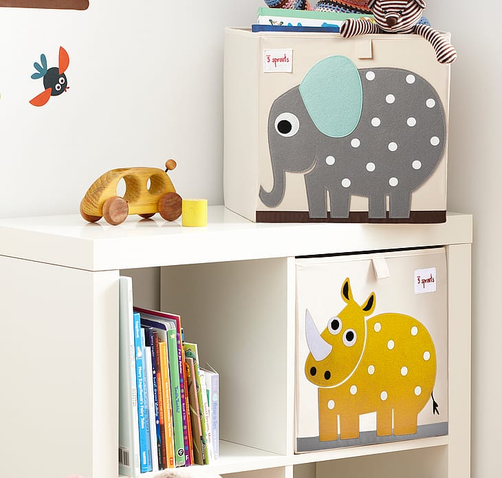 3 Sprouts Opbevaringskasse Elefant