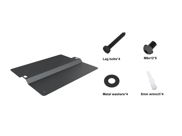 Multibrackets M Pro Series - Komponenter til montering (monteringsbase) - for kiosk - stål - sort - gulvstandermonterbar - for Samsung OM55N-D