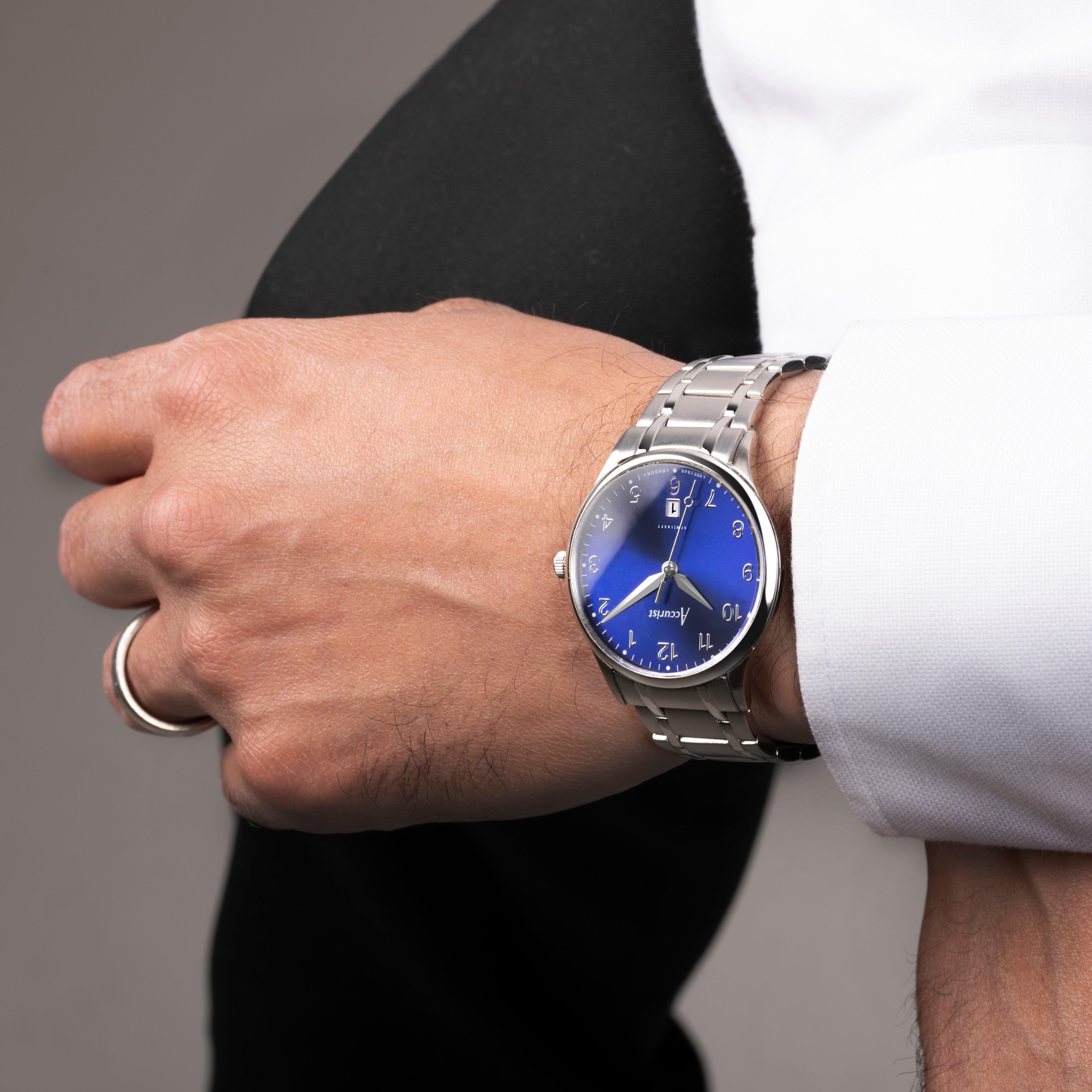 Accurist Classic Mens Stainless Steel Classic Analogue Quartz Watch