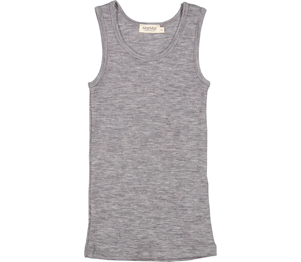 Tavi, Uld Rib Undertrøje - Grey Melange