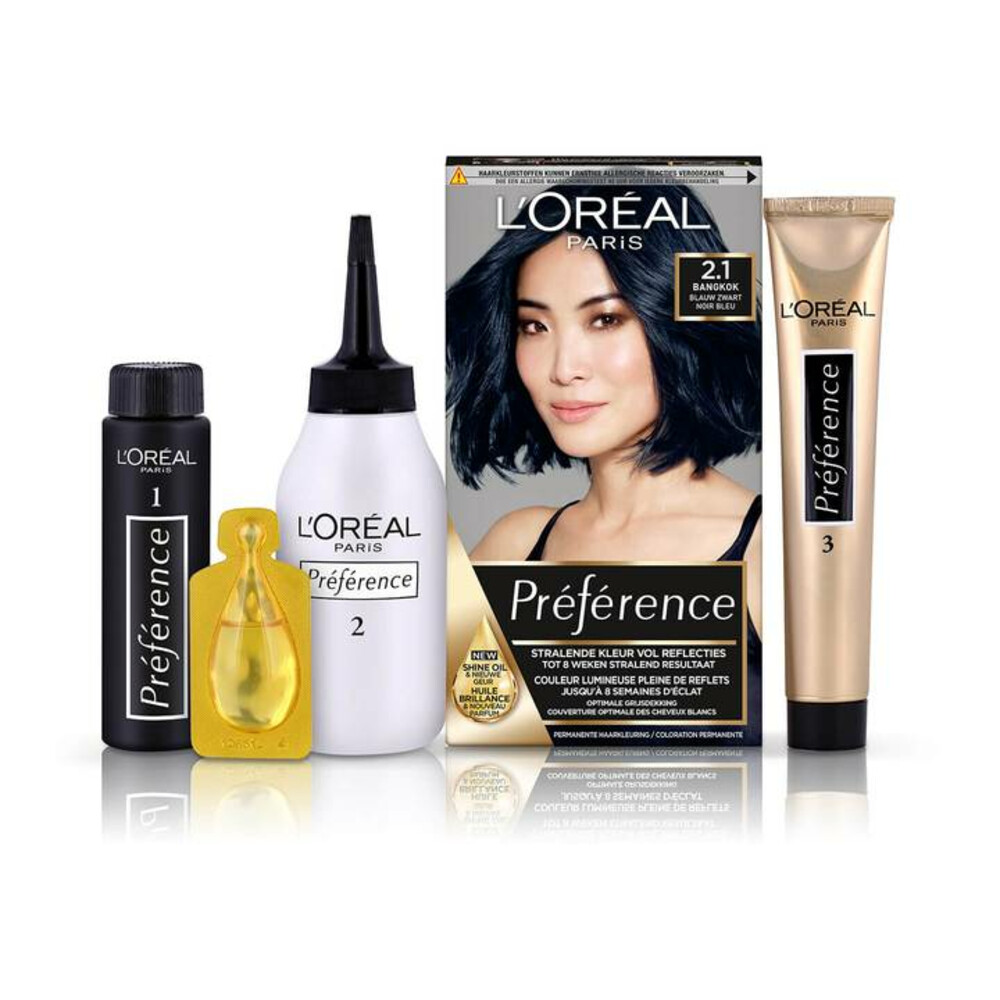 L'Oréal Préférence Permanente Haarkleuring 2.1 Blauw Zwart