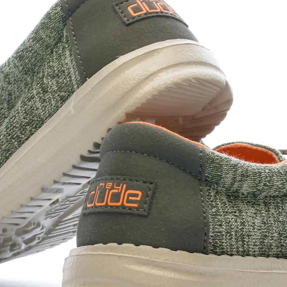 Hey Dude Chaussures Grises/Kaki Garçon Hey Dude Wally Youth