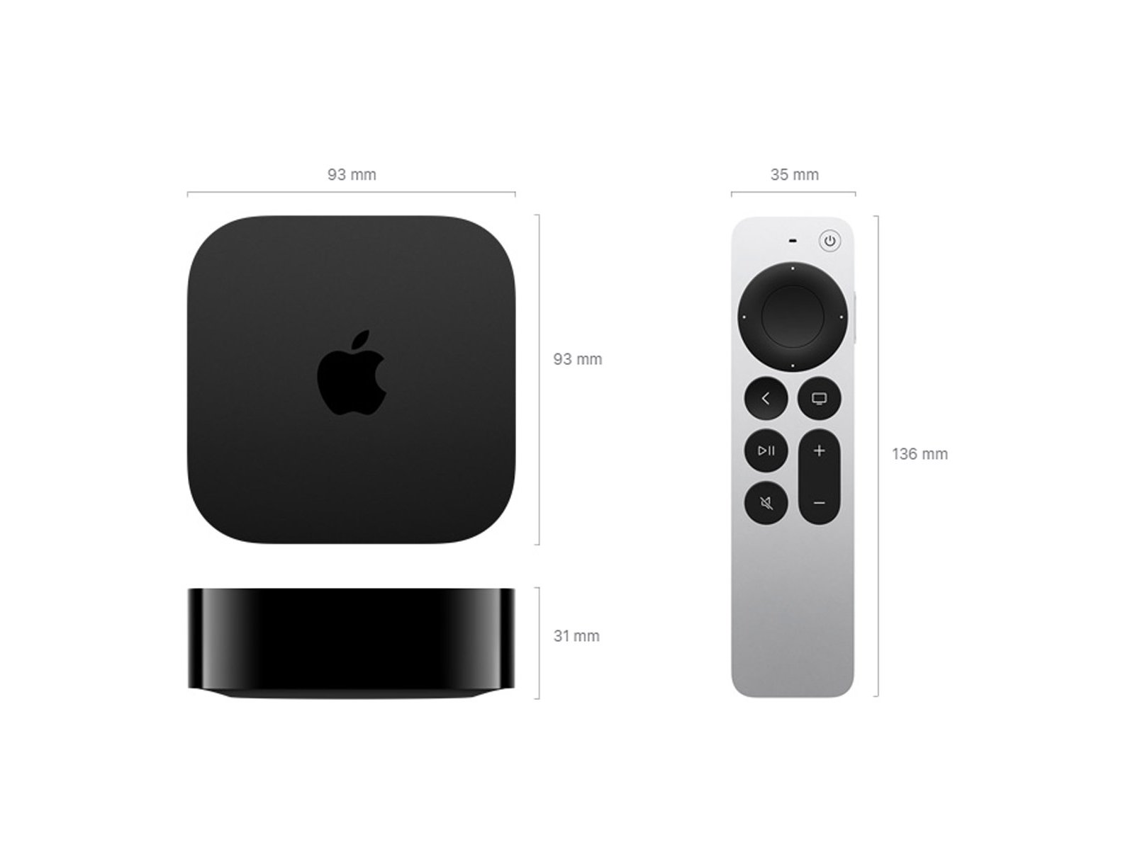 APPLE TV 4K WIFI ETHERNET MN893QM/A 128GB (3ª GERAÇÃO)