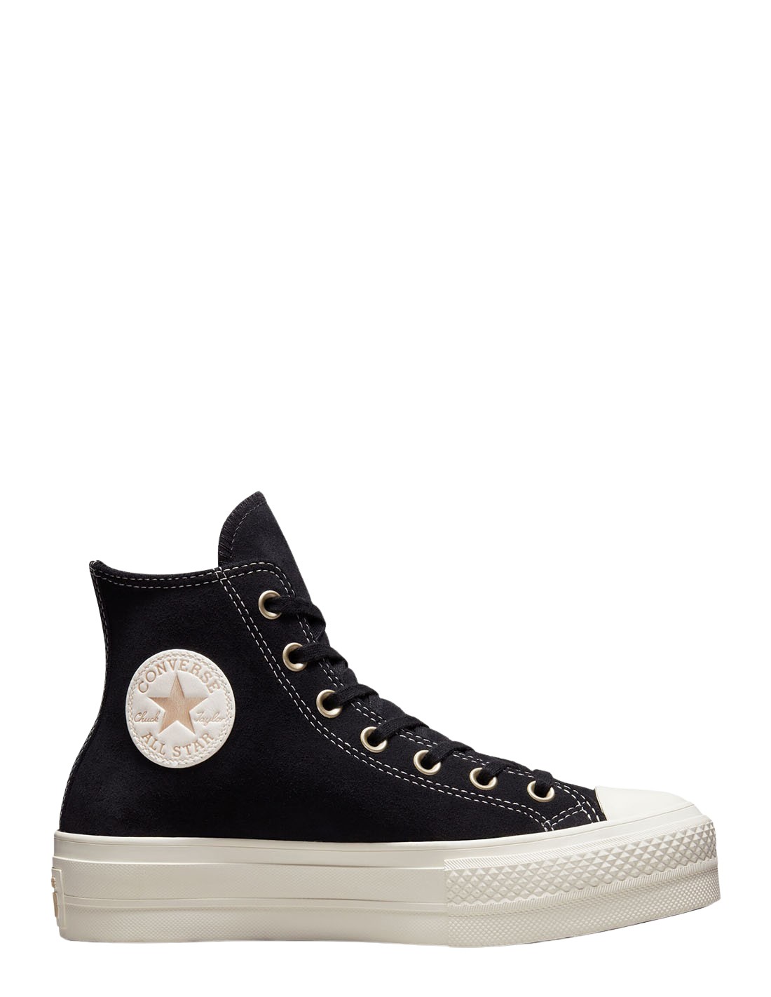 converse Sneakers compensées montantes femme ctas lift hi noir