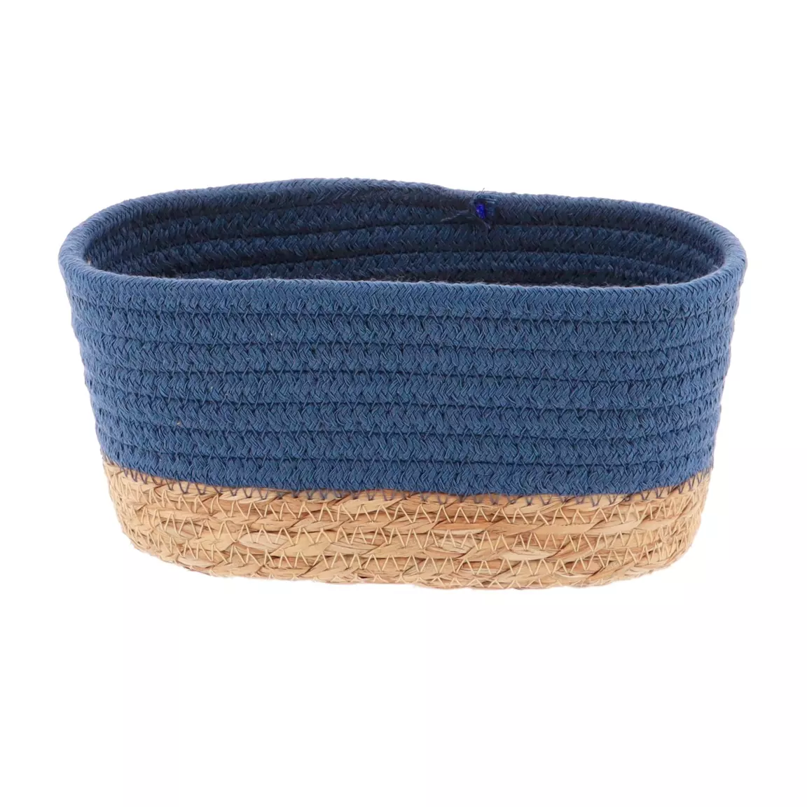 Lot de 3 paniers de rangement (H13 cm) Timeless Bleu indigo
