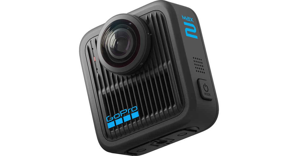 GoProMAX2 videocamera  (Zwart, Wi-Fi 6, Bluetooth LE 5.3, USB-C)