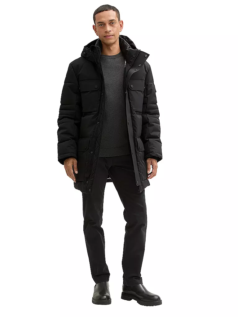 TOM TAILOR Parka schwarz