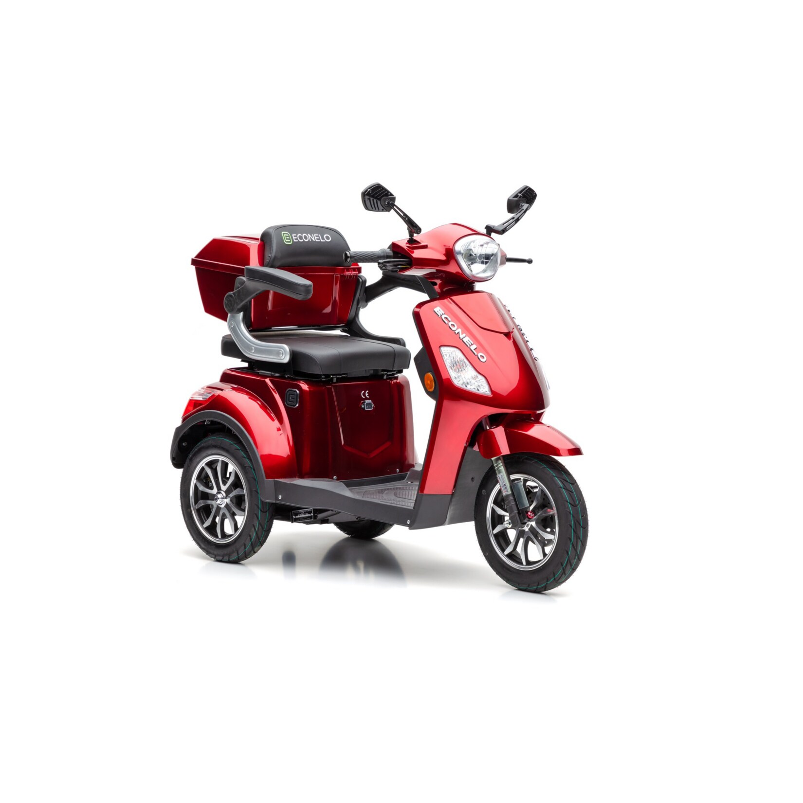 ECONELO J 1000 Elektroroller mit Blei Akku, bordeaux